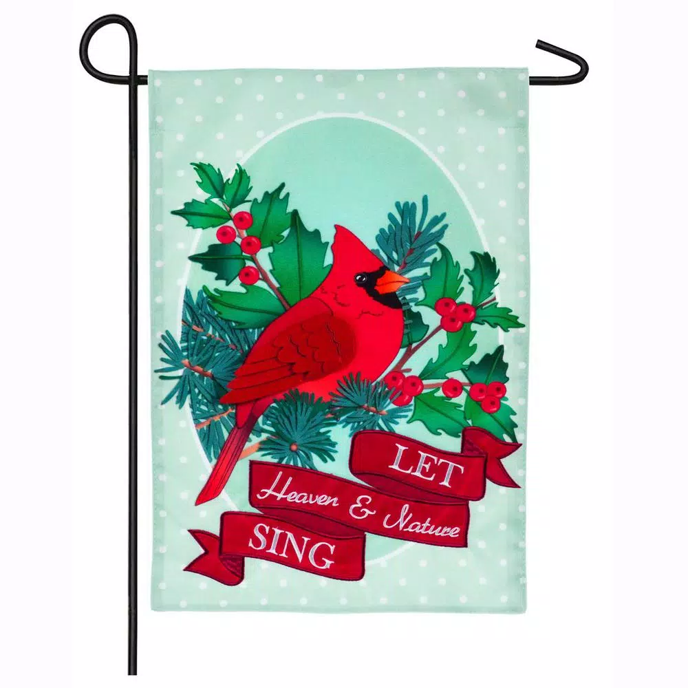 Outdoor Christmas Decorations Evergreen 18 In. X 12.5 In. Heaven And Nature Cardinal Garden Linen Flag 1 Outdoor Christmas Decorations Evergreen 18 In. X 12.5 In. Heaven And Nature Cardinal Garden Linen Flag