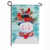 Outdoor Christmas Decorations Evergreen 18 In. X 12.5 In. Winter Flora Snowman Garden Organza Flag