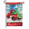 Outdoor Christmas Decorations Evergreen 18 In. X 12.5 In. Bringing Home The Tree Garden Suede Flag