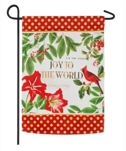 Outdoor Christmas Decorations Evergreen 18 In. X 12.5 In. Christmas Cardinal Garden Suede Flag