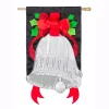 Outdoor Christmas Decorations Evergreen 28 In. X 44 In. Silver Bells House Applique Flag