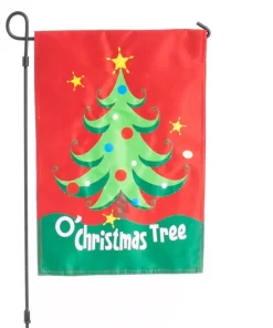Outdoor Christmas Decorations Evergreen 18 In. X 12.5 In. O’ Christmas Tree Evernote Flag