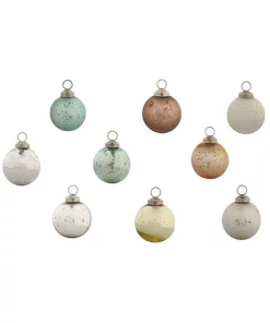 Christmas Tree Decorations Evergreen 2-1/2 In. Chic Round Mint Collection Christmas Ornaments (48-Pack)