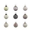 Christmas Tree Decorations Evergreen 2-1/2 In. Silver Round Chic Collection Christmas Ornaments (48-Pack)