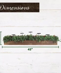 Indoor Christmas Decorations Fraser Hill Farm 10 In. Holiday Candle Holder Centerpiece -Christmas Tree Decorations Shop fraser hill farm christmas candles holders ff042chtt002 0gr 4f 1000