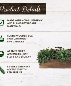 Indoor Christmas Decorations Fraser Hill Farm 10 In. Holiday Candle Holder Centerpiece -Christmas Tree Decorations Shop fraser hill farm christmas candles holders ff042chtt002 0gr c3 1000