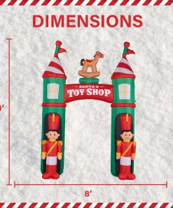 Outdoor Christmas Decorations Fraser Hill Farm 10 Ft. Santa’s Toy Shop Archway Inflatable With Lights 14 Outdoor Christmas Decorations Fraser Hill Farm 10 Ft. Santa’s Toy Shop Archway Inflatable With Lights -Christmas Tree Decorations Shop fraser hill farm christmas inflatables fhfarchwy081 l 40 1000