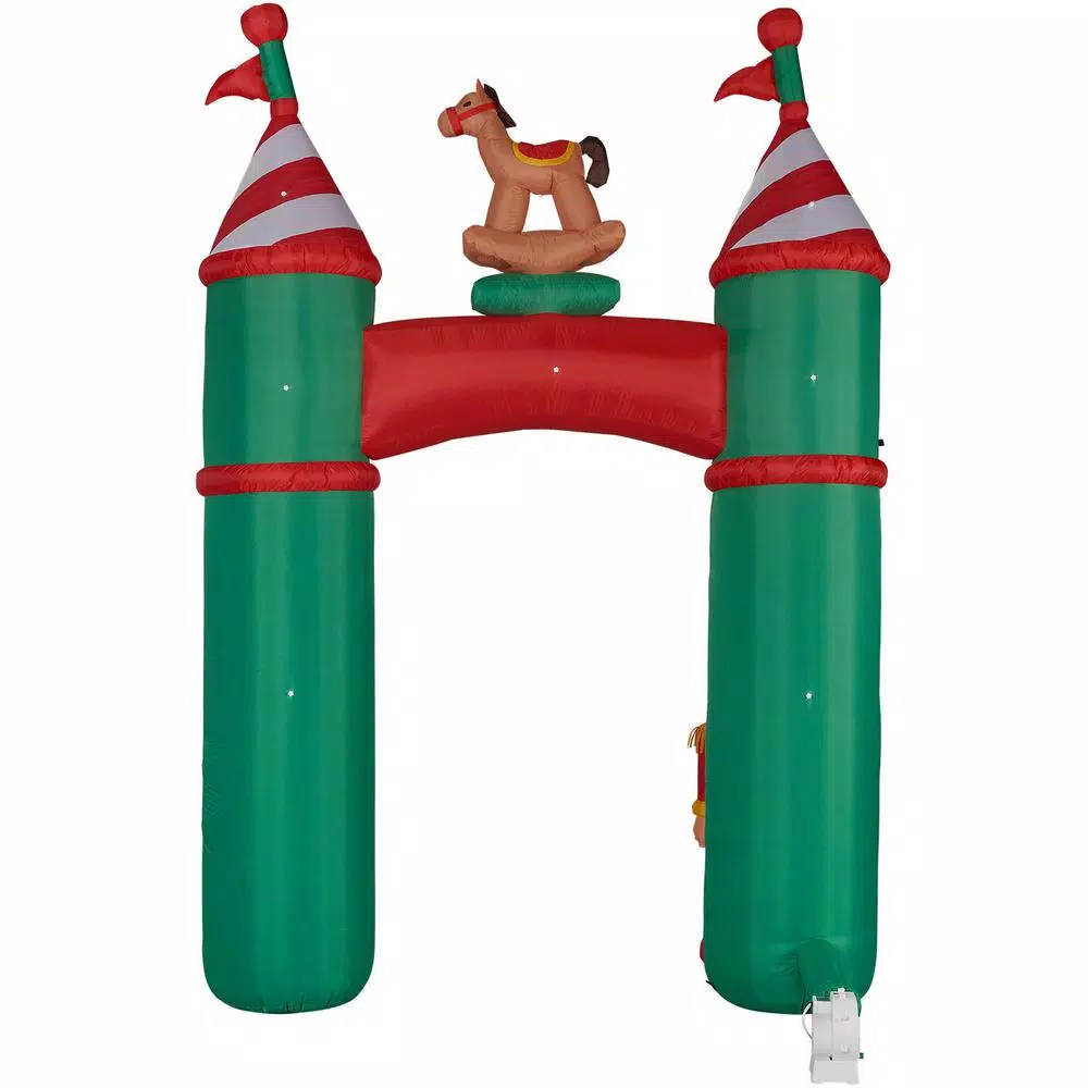 Outdoor Christmas Decorations Fraser Hill Farm 10 Ft. Santa’s Toy Shop Archway Inflatable With Lights 7 Outdoor Christmas Decorations Fraser Hill Farm 10 Ft. Santa’s Toy Shop Archway Inflatable With Lights - Image 7
