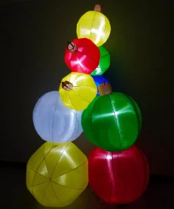 Outdoor Christmas Decorations Fraser Hill Farm 8 Ft. Pre-Lit Ornament Balls Christmas Inflatable