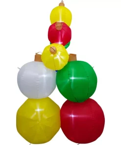 Outdoor Christmas Decorations Fraser Hill Farm 8 Ft. Pre-Lit Ornament Balls Christmas Inflatable 16 Outdoor Christmas Decorations Fraser Hill Farm 8 Ft. Pre-Lit Ornament Balls Christmas Inflatable -Christmas Tree Decorations Shop fraser hill farm christmas inflatables fhfinorn08 1l 76 1000