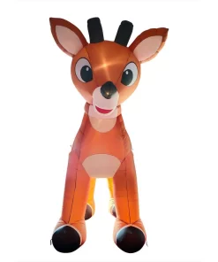 Outdoor Christmas Decorations Fraser Hill Farm 15 Ft. Pre-Lit Reindeer With Moving Head -Christmas Tree Decorations Shop fraser hill farm christmas inflatables fhfinrnd015 1la 66 1000