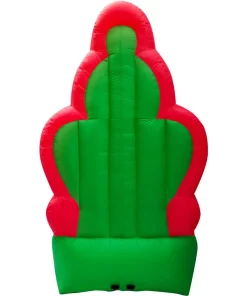 Outdoor Christmas Decorations Fraser Hill Farm 10 Ft. Pre-Lit Santa, Elf And Penguin Christmas Inflatable -Christmas Tree Decorations Shop fraser hill farm christmas inflatables fhfinsanta010 1l 77 1000