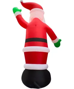 Outdoor Christmas Decorations Fraser Hill Farm 20 Ft. Pre-Lit Santa Christmas Inflatable -Christmas Tree Decorations Shop fraser hill farm christmas inflatables fhfinsanta020 1l 66 1000