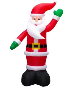 Outdoor Christmas Decorations Fraser Hill Farm 20 Ft. Pre-Lit Santa Christmas Inflatable -Christmas Tree Decorations Shop fraser hill farm christmas inflatables fhfinsanta020 1l 76 1000