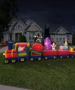 Outdoor Christmas Decorations Fraser Hill Farm 6 Ft. Santa Holding A Gift Christmas Inflatable 12 Outdoor Christmas Decorations Fraser Hill Farm 6 Ft. Santa Holding A Gift Christmas Inflatable -Christmas Tree Decorations Shop fraser hill farm christmas inflatables fhfintrain021 1l a0 1000