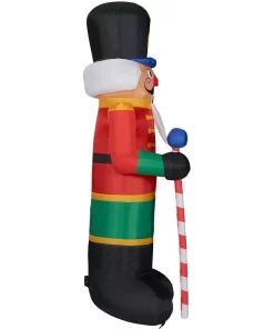 Outdoor Christmas Decorations Fraser Hill Farm 10 Ft. Nutcracker Christmas Inflatable With Lights -Christmas Tree Decorations Shop fraser hill farm christmas inflatables fhfnutcrk201 l 1f 1000