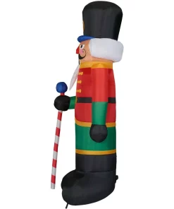 Outdoor Christmas Decorations Fraser Hill Farm 10 Ft. Nutcracker Christmas Inflatable With Lights -Christmas Tree Decorations Shop fraser hill farm christmas inflatables fhfnutcrk201 l c3 1000
