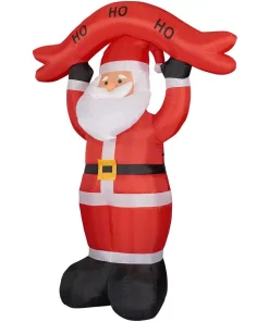 Outdoor Christmas Decorations Fraser Hill Farm 10 Ft. Santa Claus With HO HO HO Sign Christmas Inflatable With Lights 16 Outdoor Christmas Decorations Fraser Hill Farm 10 Ft. Santa Claus With HO HO HO Sign Christmas Inflatable With Lights -Christmas Tree Decorations Shop fraser hill farm christmas inflatables fhfsanta104 l 66 1000