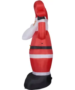 Outdoor Christmas Decorations Fraser Hill Farm 10 Ft. Santa Claus With HO HO HO Sign Christmas Inflatable With Lights 17 Outdoor Christmas Decorations Fraser Hill Farm 10 Ft. Santa Claus With HO HO HO Sign Christmas Inflatable With Lights -Christmas Tree Decorations Shop fraser hill farm christmas inflatables fhfsanta104 l 77 1000