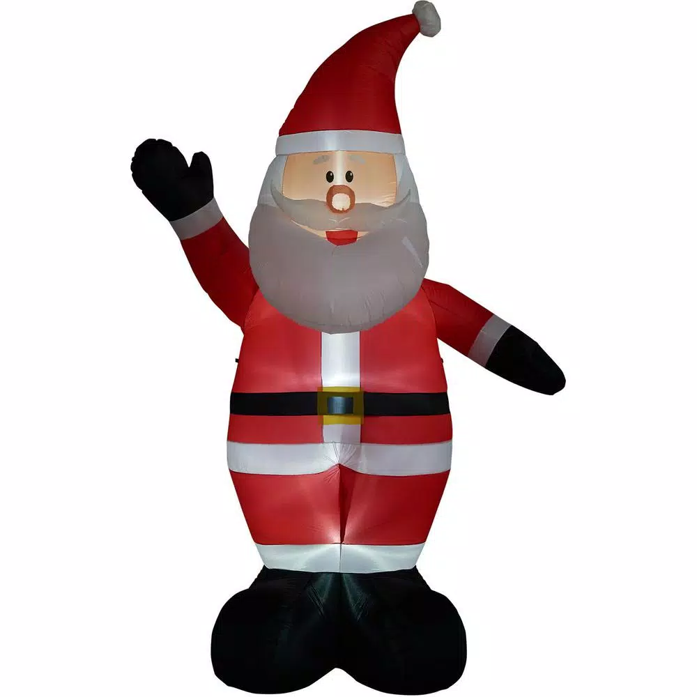 Outdoor Christmas Decorations Fraser Hill Farm 12 Ft. Santa Christmas Inflatable 2 Outdoor Christmas Decorations Fraser Hill Farm 12 Ft. Santa Christmas Inflatable - Image 2