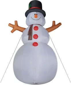 Outdoor Christmas Decorations Fraser Hill Farm 20 Ft. Jolly Snowman Christmas Inflatable With Lights 20 Outdoor Christmas Decorations Fraser Hill Farm 20 Ft. Jolly Snowman Christmas Inflatable With Lights -Christmas Tree Decorations Shop fraser hill farm christmas inflatables fhfsnwm201 l 1f 1000