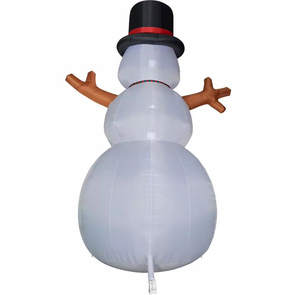 Outdoor Christmas Decorations Fraser Hill Farm 20 Ft. Jolly Snowman Christmas Inflatable With Lights 7 Outdoor Christmas Decorations Fraser Hill Farm 20 Ft. Jolly Snowman Christmas Inflatable With Lights - Image 7