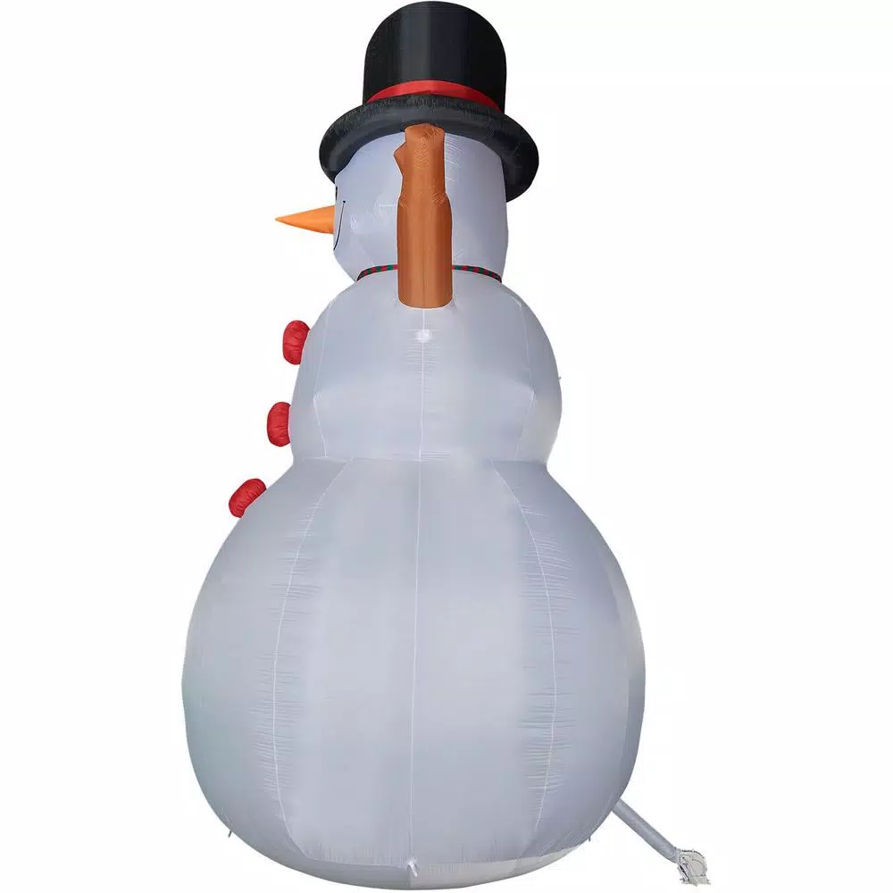 Outdoor Christmas Decorations Fraser Hill Farm 20 Ft. Jolly Snowman Christmas Inflatable With Lights 8 Outdoor Christmas Decorations Fraser Hill Farm 20 Ft. Jolly Snowman Christmas Inflatable With Lights - Image 8