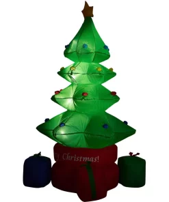 Outdoor Christmas Decorations Fraser Hill Farm 6.5 Ft. Christmas Tree Inflatable With Lights -Christmas Tree Decorations Shop fraser hill farm christmas inflatables fhftree0651 la 1d 1000