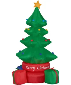 Outdoor Christmas Decorations Fraser Hill Farm 6.5 Ft. Christmas Tree Inflatable With Lights -Christmas Tree Decorations Shop fraser hill farm christmas inflatables fhftree0651 la 77 1000