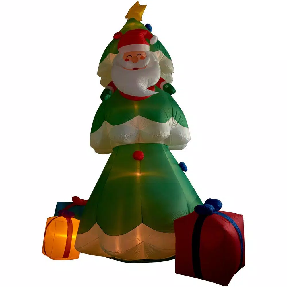 Outdoor Christmas Decorations Fraser Hill Farm 20 Ft. Christmas Tree With Santa And Gifts Inflatable With Lights 5 Outdoor Christmas Decorations Fraser Hill Farm 20 Ft. Christmas Tree With Santa And Gifts Inflatable With Lights - Image 5