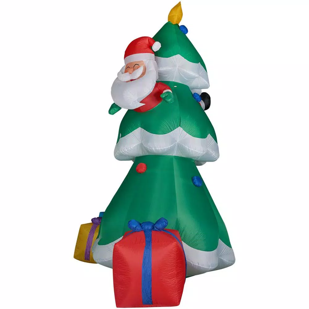 Outdoor Christmas Decorations Fraser Hill Farm 20 Ft. Christmas Tree With Santa And Gifts Inflatable With Lights 6 Outdoor Christmas Decorations Fraser Hill Farm 20 Ft. Christmas Tree With Santa And Gifts Inflatable With Lights - Image 6