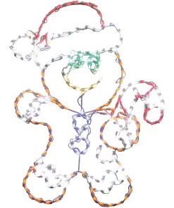 Christmas Lights Fraser Hill Farm 5.5 Ft. 862-Light Multi-Color Gingerbread Set Novelty Light (3-Piece) -Christmas Tree Decorations Shop fraser hill farm christmas novelty lights ffchled003 gb0 mlt fa 1000