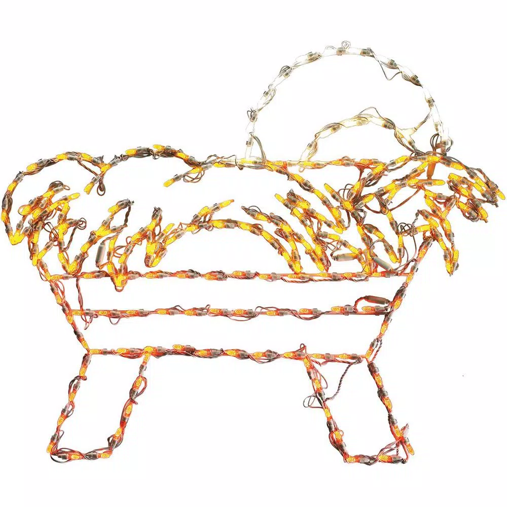 Christmas Lights Fraser Hill Farm 4 Ft. 533-Light Multi-Color Nativity Set Novelty Light (3-Piece) 8 Christmas Lights Fraser Hill Farm 4 Ft. 533-Light Multi-Color Nativity Set Novelty Light (3-Piece) - Image 8