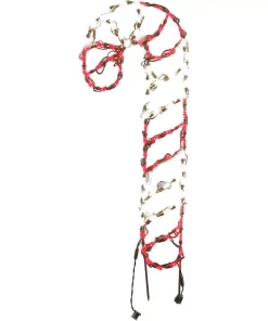 Christmas Lights Fraser Hill Farm 3 Ft. 90-Light LED Red And White Candy Cane Novelty Light