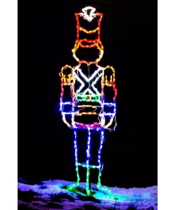 Christmas Lights Fraser Hill Farm 6 Ft. 272-Light Multi-Color Toy Soldier Novelty Light -Christmas Tree Decorations Shop fraser hill farm christmas novelty lights ffchled077 sol0 mlt 44 1000