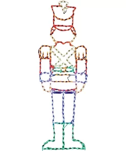 Christmas Lights Fraser Hill Farm 6 Ft. 272-Light Multi-Color Toy Soldier Novelty Light