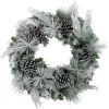 Christmas Greenery Fraser Hill Farm 24 In. Artificial Christmas Wreath With Oversized Pinecones