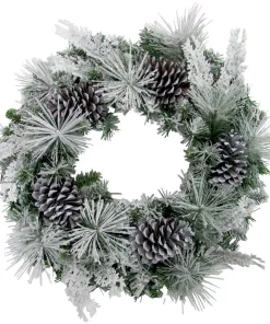 Christmas Greenery Fraser Hill Farm 24 In. Artificial Christmas Wreath With Oversized Pinecones