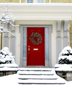 Christmas Greenery Fraser Hill Farm 24 In. Artificial Christmas Wreath With Red Berries And Pinecones -Christmas Tree Decorations Shop fraser hill farm christmas wreaths ff024chwr017 0gr a0 1000