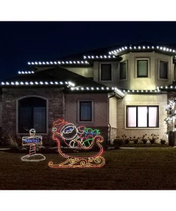 Outdoor Christmas Decorations Fraser Hill Farm 48 In. Christmas North Pole Sign With LED Lights -Christmas Tree Decorations Shop fraser hill farm christmas yard decorations ffchled048 np0 mlt 40 1000