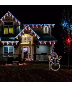 Outdoor Christmas Decorations Fraser Hill Farm 57 In. Christmas Snowman Holding Broom With LED Lights -Christmas Tree Decorations Shop fraser hill farm christmas yard decorations ffchled057 snm0 mlt a0 1000