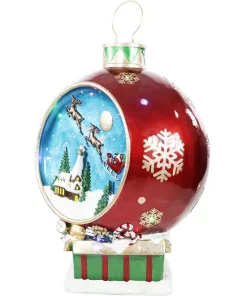 Outdoor Christmas Decorations Fraser Hill Farm 34.5 In. Christmas Musical Santa And Flying Sleigh Ornament In Red With Long-Lasting LED Lights 7 Outdoor Christmas Decorations Fraser Hill Farm 34.5 In. Christmas Musical Santa And Flying Sleigh Ornament In Red With Long-Lasting LED Lights -Christmas Tree Decorations Shop fraser hill farm christmas yard decorations ffrs034 orn3 rd 1f 1000