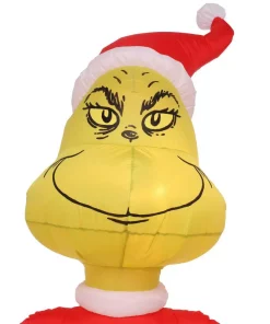 Outdoor Christmas Decorations Gemmy 6 Ft. Tall Airblown Inflatable Grinch And Max On Sled Scene -Christmas Tree Decorations Shop gemmy christmas inflatables 111796x 76 1000