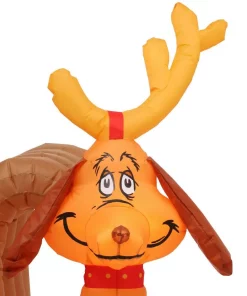 Outdoor Christmas Decorations Gemmy 6 Ft. Tall Airblown Inflatable Grinch And Max On Sled Scene -Christmas Tree Decorations Shop gemmy christmas inflatables 111796x d4 1000