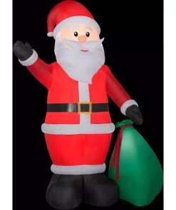 Outdoor Christmas Decorations Gemmy 12 Ft. Tall Airblown Inflatable Extra Bright Santa