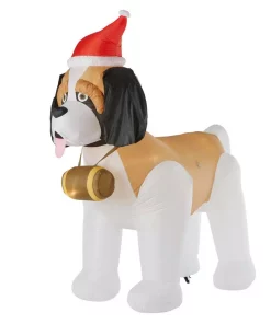 Outdoor Christmas Decorations Gemmy 9 Ft. Inflatable St. Bernard -Christmas Tree Decorations Shop gemmy christmas inflatables 35985 44 1000