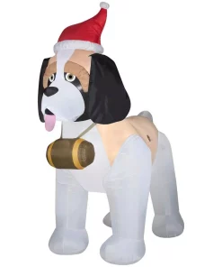 Outdoor Christmas Decorations Gemmy 9 Ft. Inflatable St. Bernard