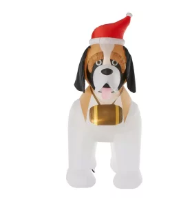 Outdoor Christmas Decorations Gemmy 9 Ft. Inflatable St. Bernard -Christmas Tree Decorations Shop gemmy christmas inflatables 35985 fa 1000