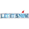 Outdoor Christmas Decorations Gemmy 4 Ft H. X 14ft W. Inflatable Airblown-Let It Snow Sign-LG