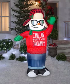 Outdoor Christmas Decorations Gemmy 6 Ft. H Inflatable Animated Airblown-Swaying Chillin Snowman 5 Outdoor Christmas Decorations Gemmy 6 Ft. H Inflatable Animated Airblown-Swaying Chillin Snowman -Christmas Tree Decorations Shop gemmy christmas inflatables g 117479 31 1000